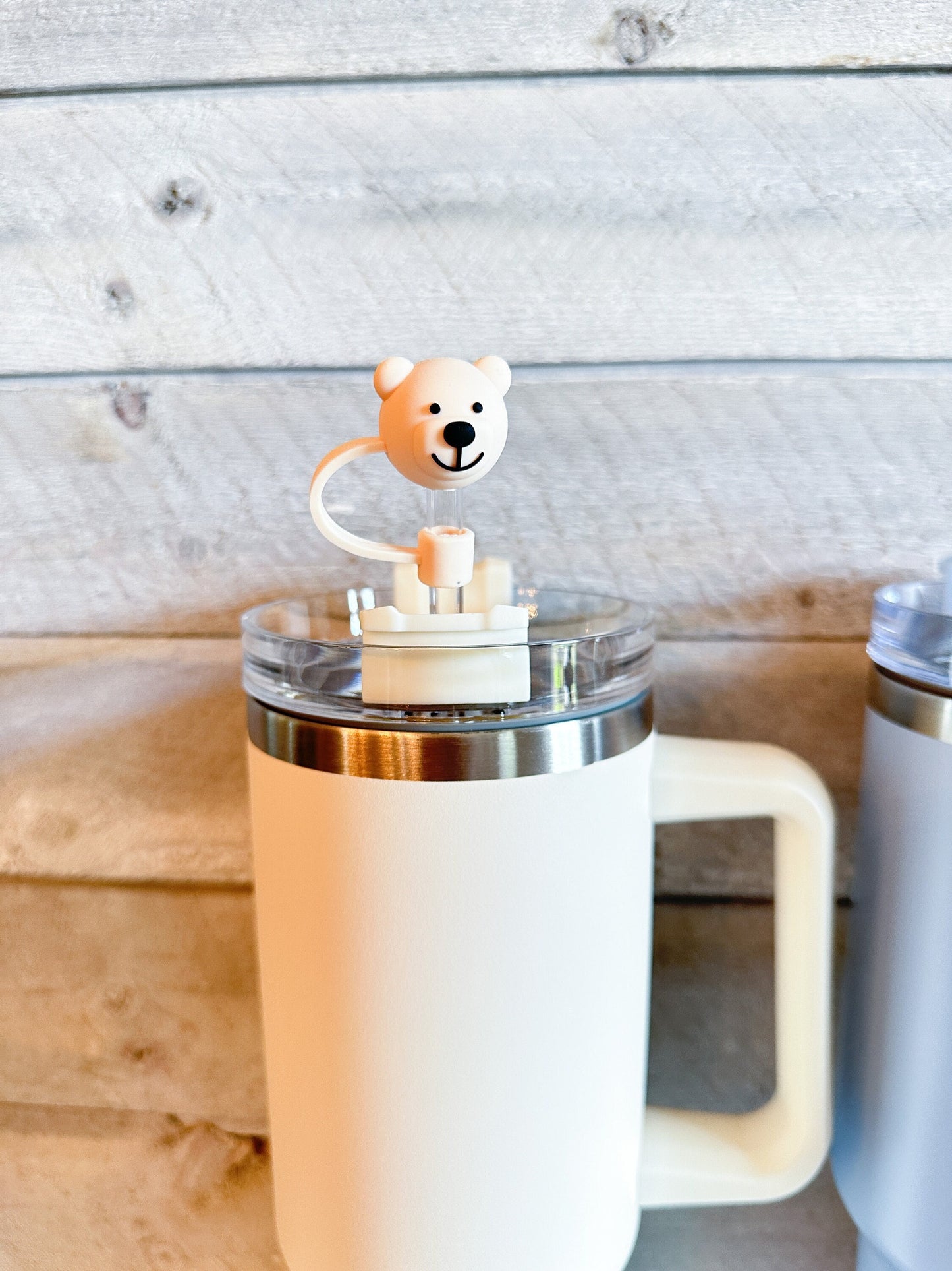Bear Tumbler Straw Topper