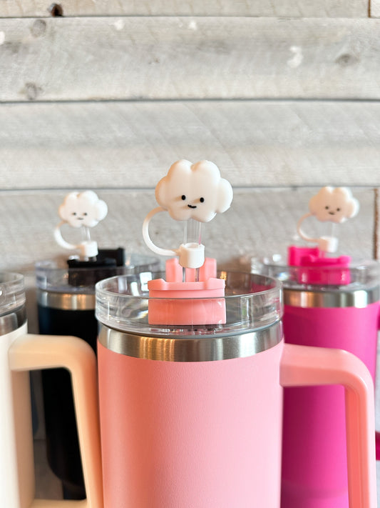 Cloud Tumbler Straw Topper Cover