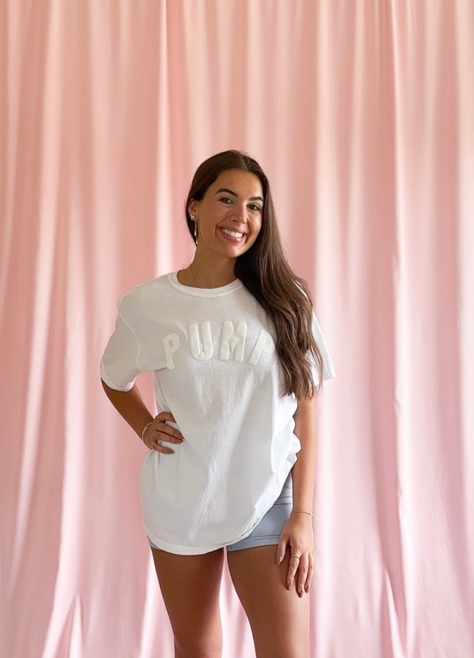 Pump White Puff Tshirt Pump Cover