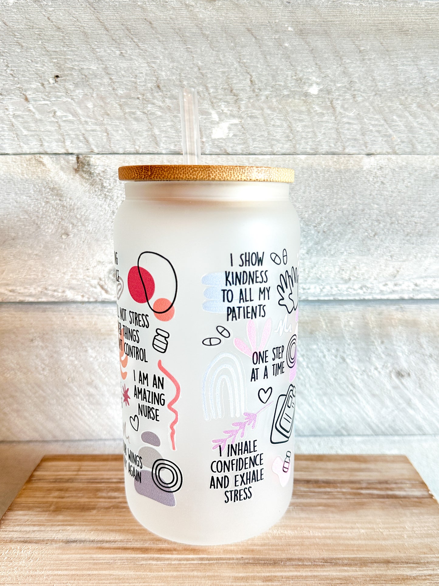 Nurse Daily Affirmations Frosted Tumbler 16 Oz