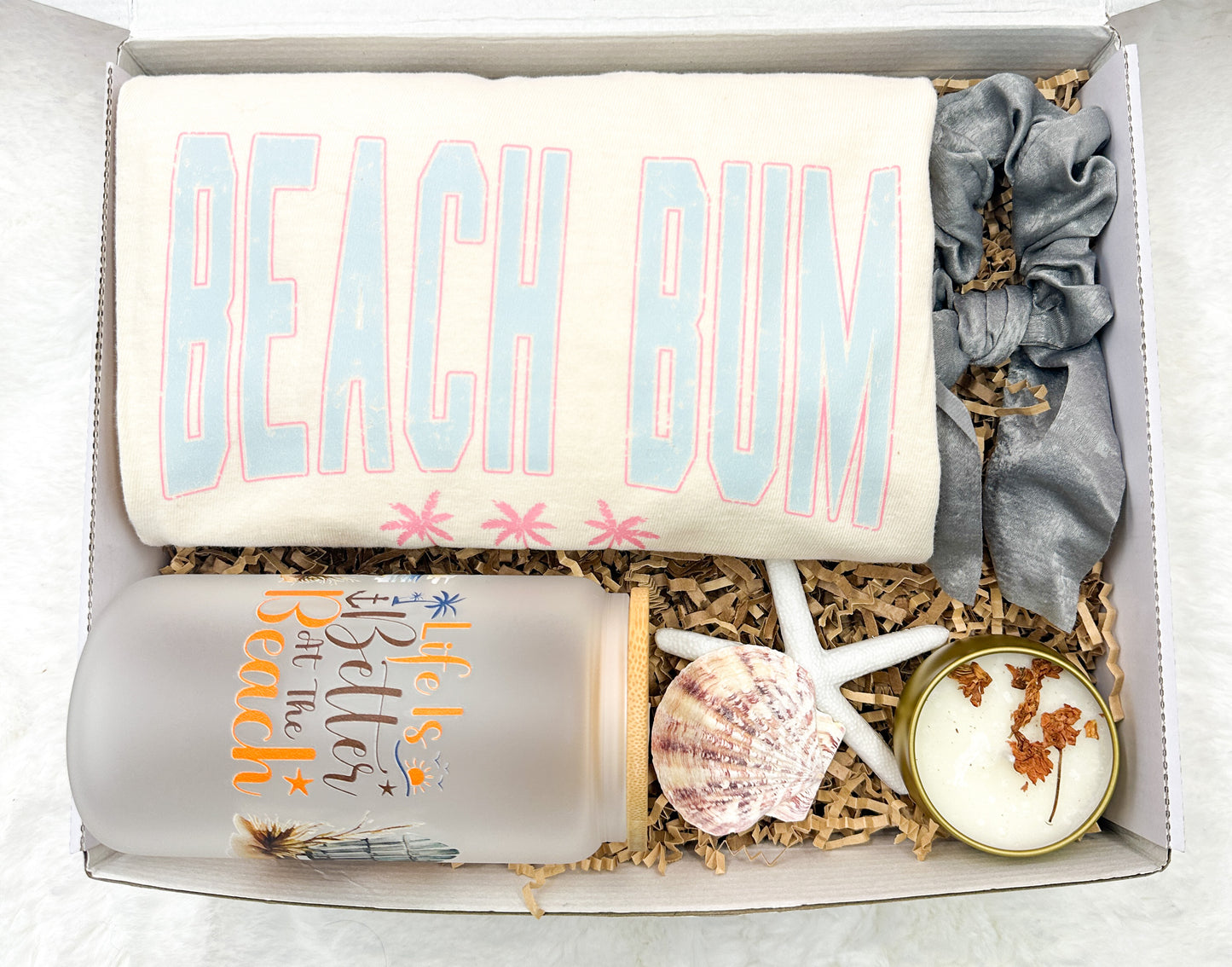 Beach Bum Shirt Women Gift Box
