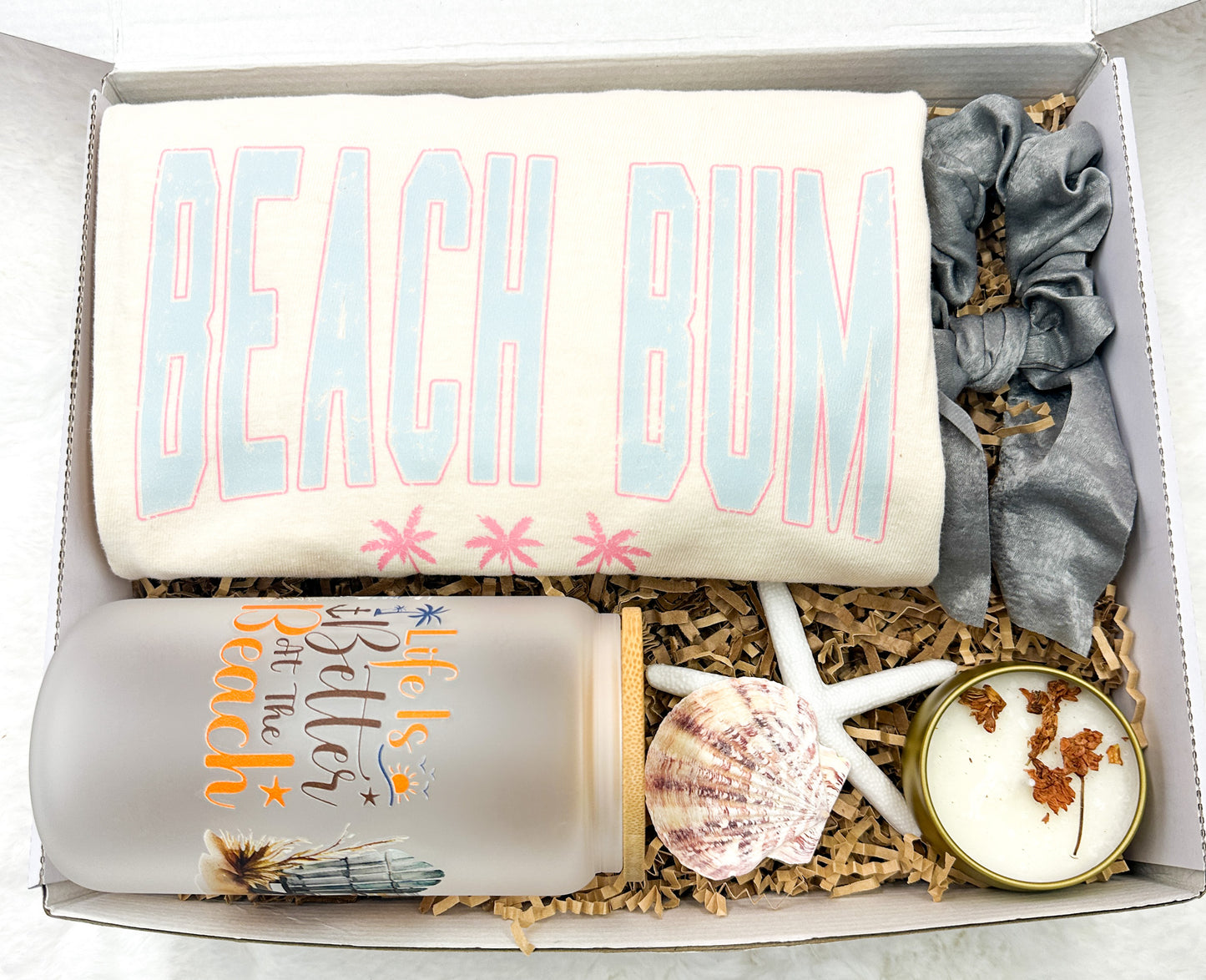 Beach Bum Shirt Women Gift Box