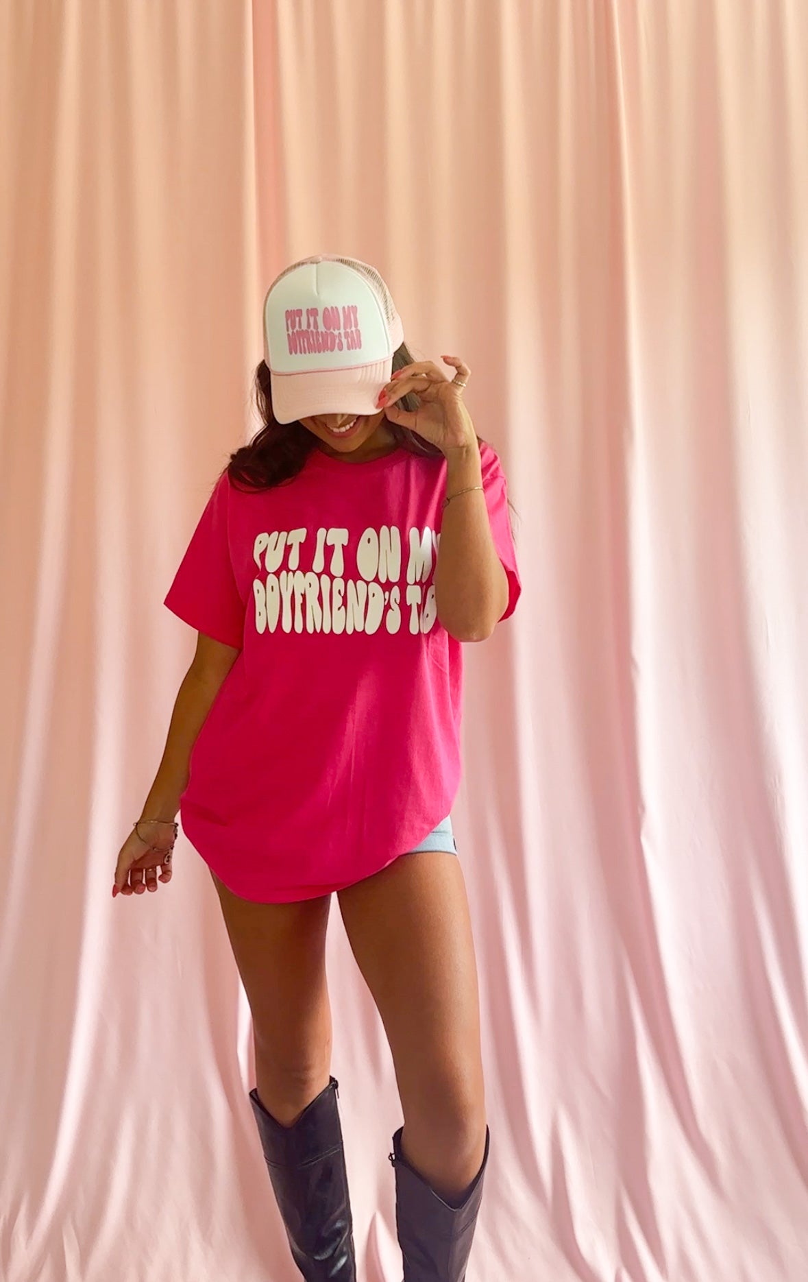 Put It On My Boyfriend's Tab Tshirt Women