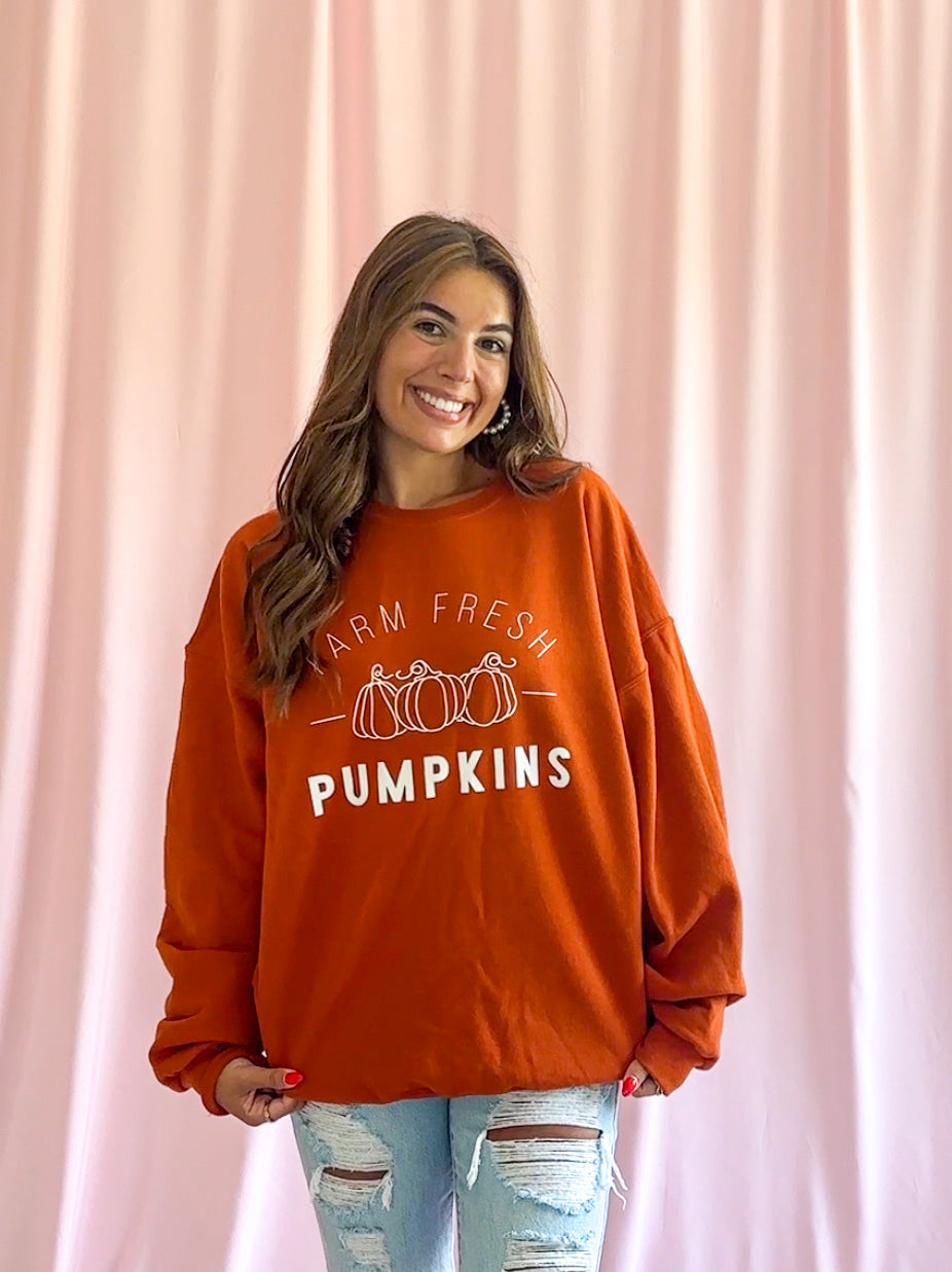 Farm Fresh Pumpkins Sweater Fall