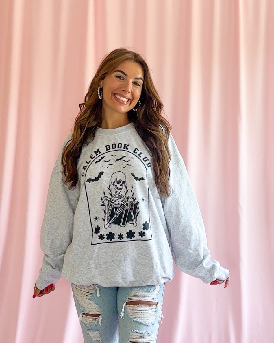 Salem Book Club Sweater Halloween