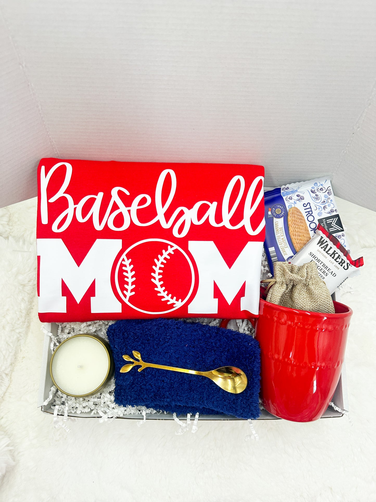 Baseball Mom Shirt Gift Box