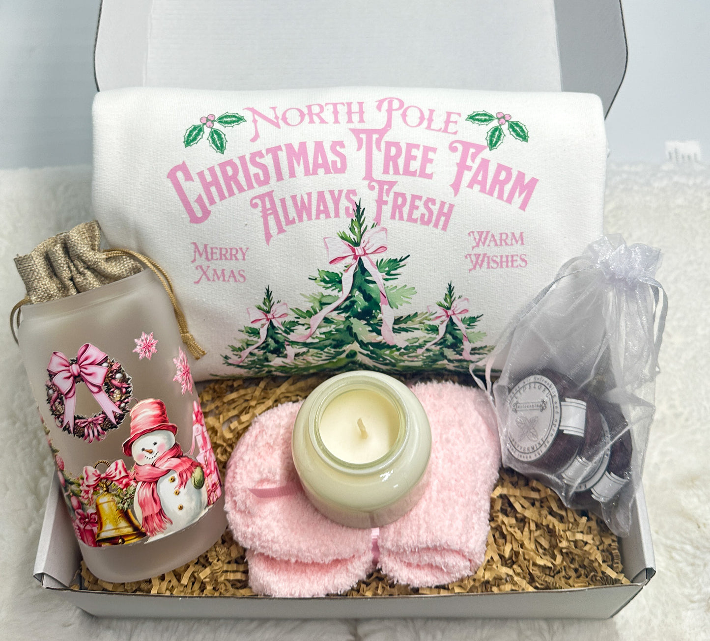 Pink Coquette Christmas Gift Box