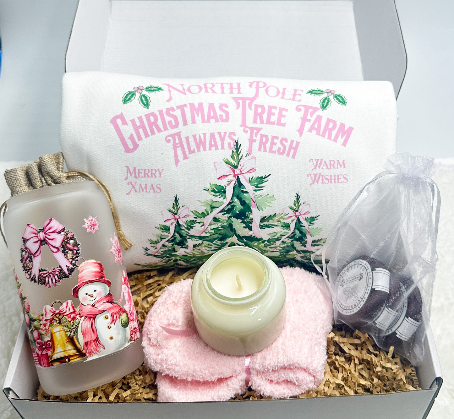 Pink Coquette Christmas Gift Box
