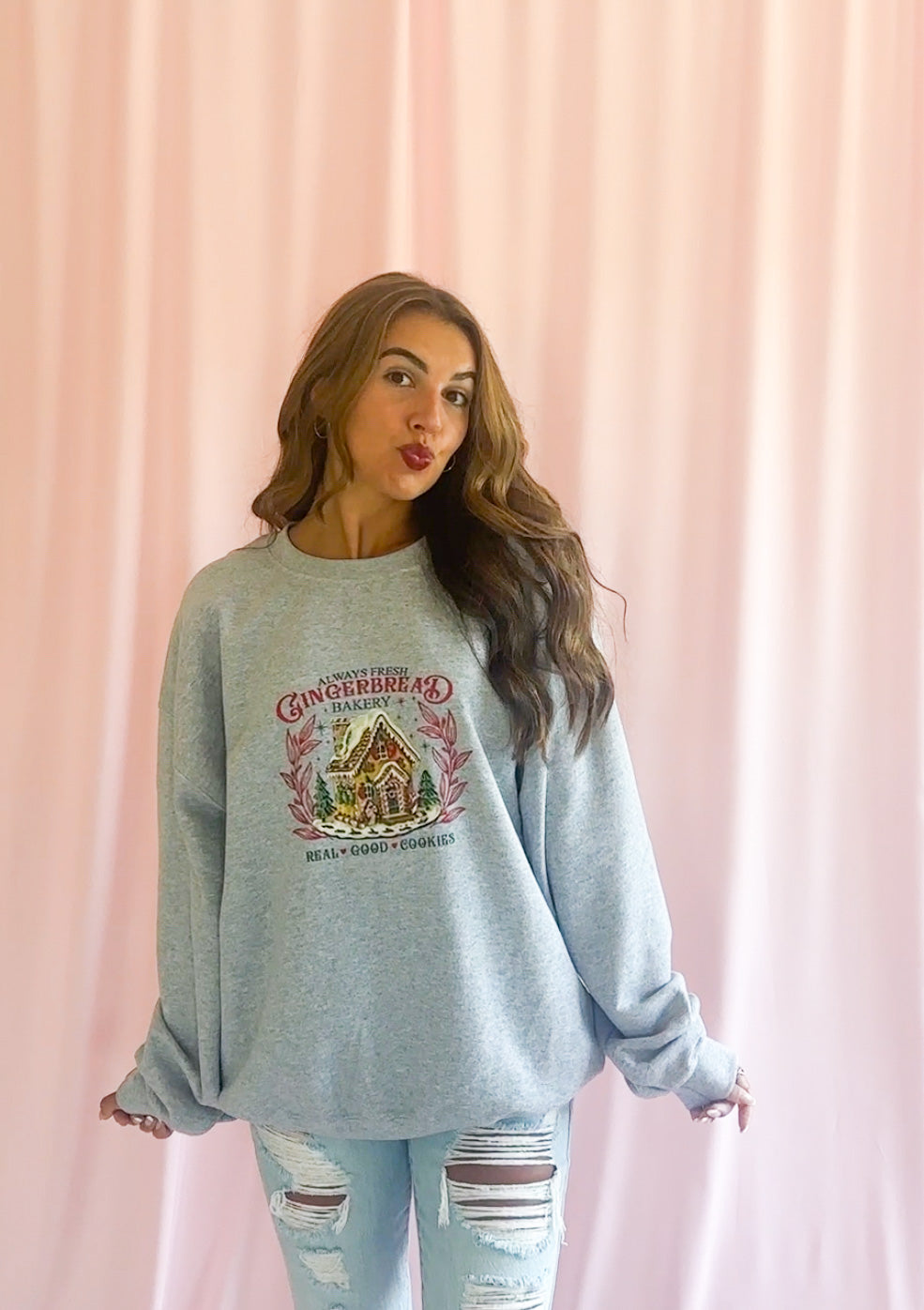 Gingerbread House Christmas Sweatshirt