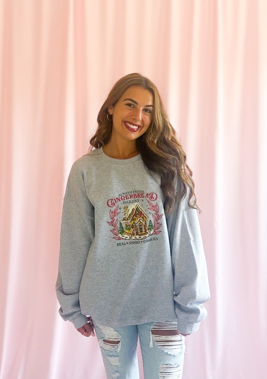 Gingerbread House Christmas Sweatshirt