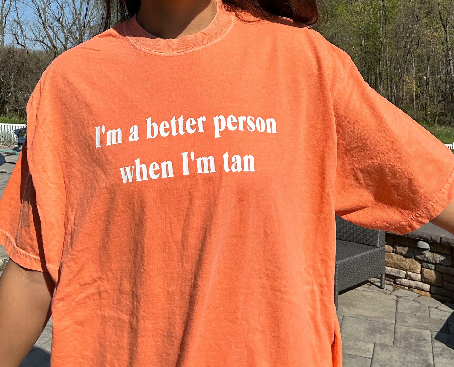 Better Person When Tan Shirt