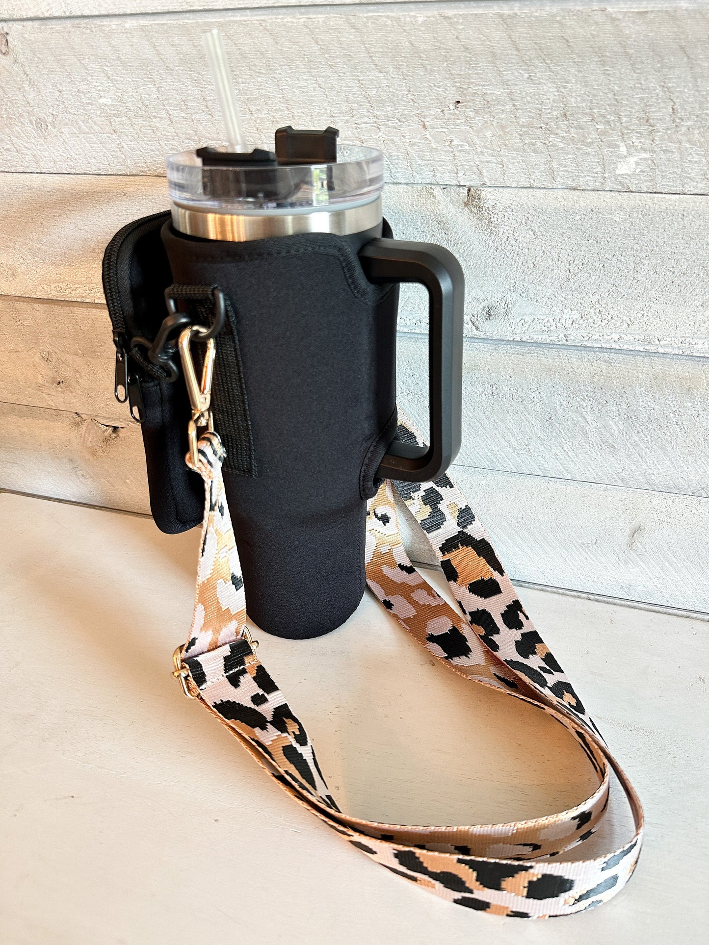 Leopard Tumbler Carrier Holder