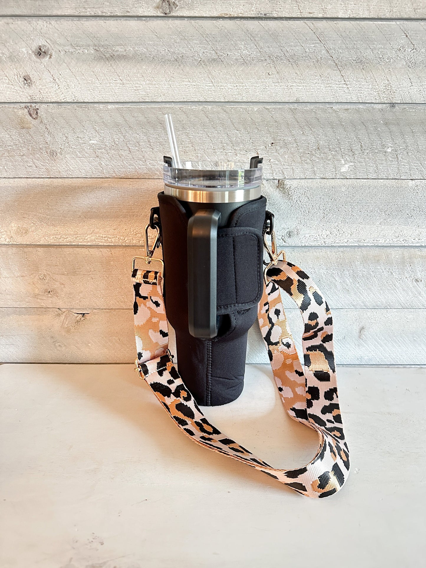 Leopard Tumbler Carrier Holder