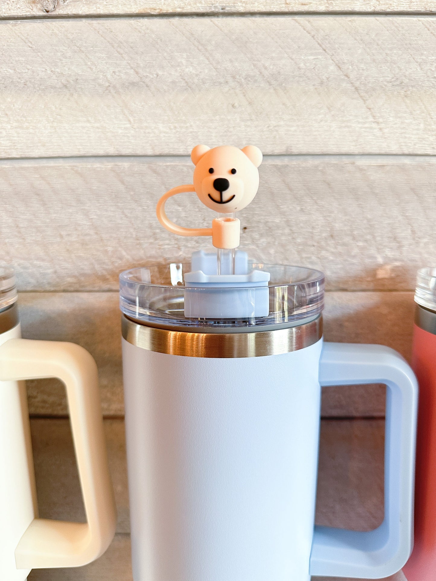 Bear Tumbler Straw Topper