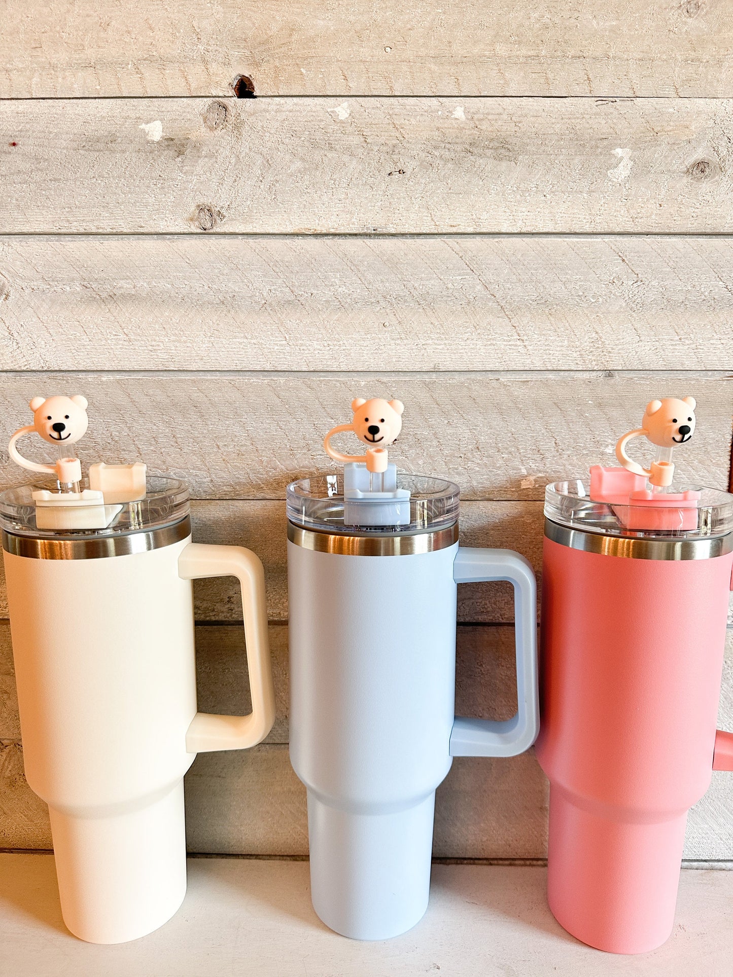 Bear Tumbler Straw Topper
