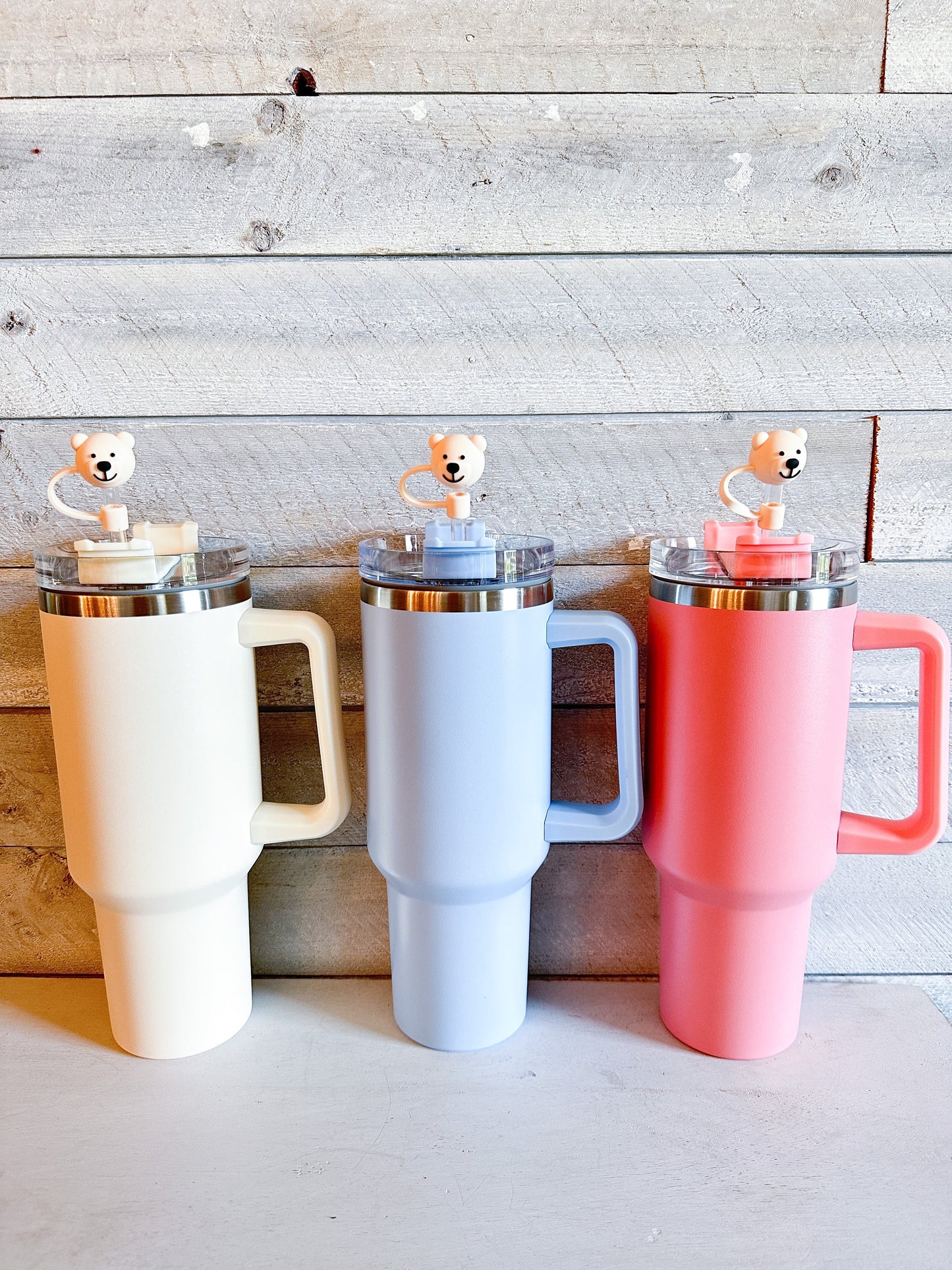 Bear Tumbler Straw Topper